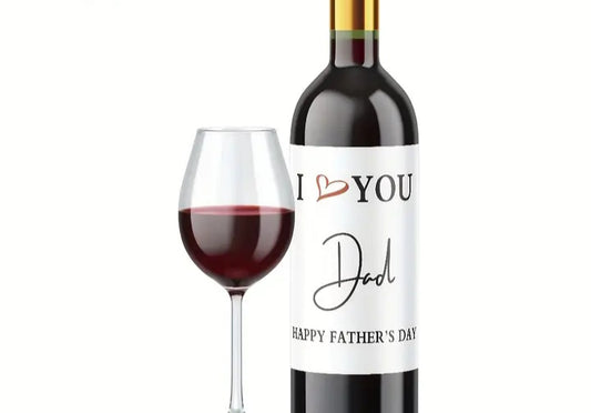 Personalized Wine Bottle and glass